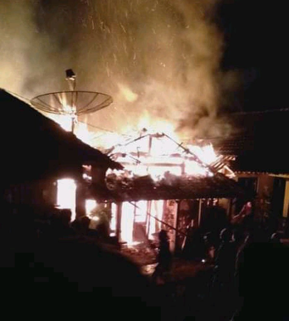 Ditinggal ke Musala, Rumah di Temanggung Ludes Dilalap Api (14/5).