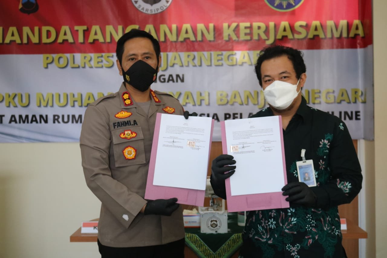 RS PKU Muhammadiyah-Polres Banjarnegara MoU Sarsipol