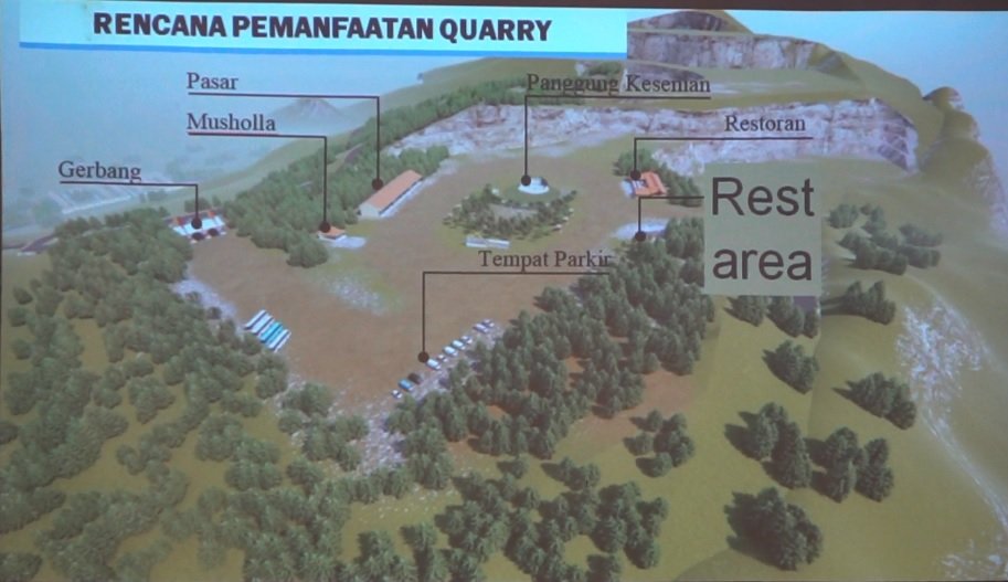 Rencana pemanfaatan lahan usai pengambilan quarry di Desa Wadas.