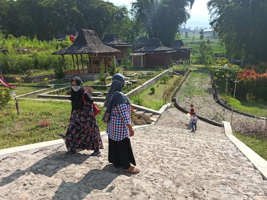 RUMAH PERADABAN. Salah satu objek wisata di Desa Liyangan yang berada satu komplek Situs Liyangan di Desa Purbosari Kecamatan Ngadirejo. (Foto:setyo wuwuh/Temanggung ekspres)