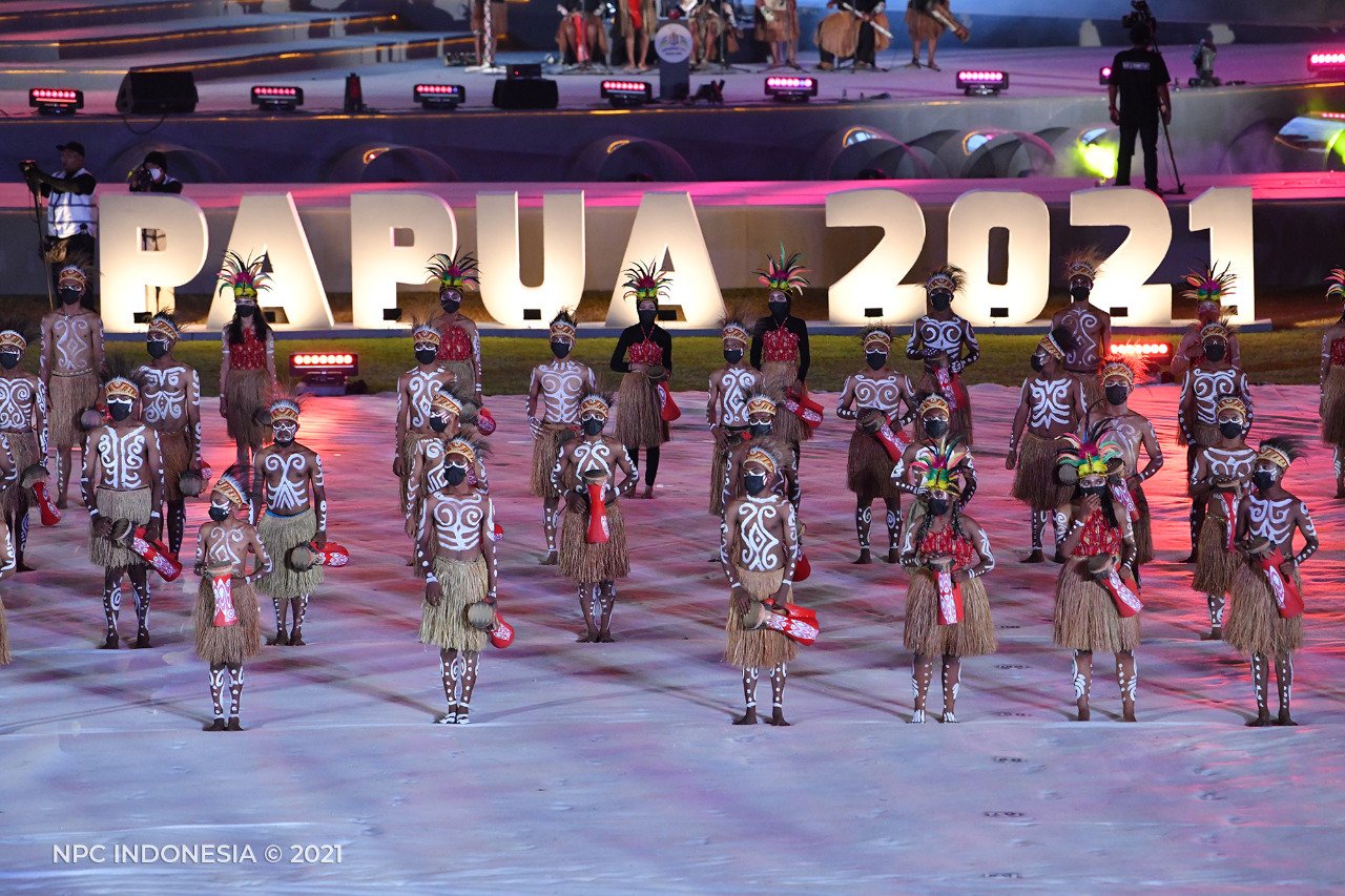Upacara penutupan Pekan Paralimpik Nasional (Peparnas) XVI Papua 2021