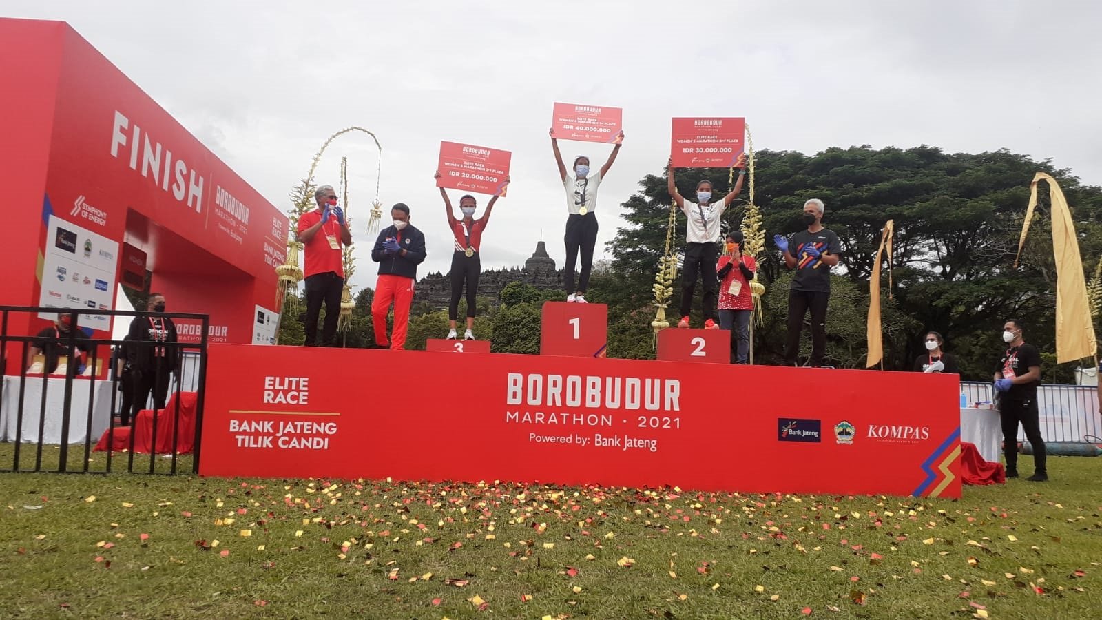 Aspro dan Elvina, Sang Jawara Elite Race Borobudur Marathon 2021