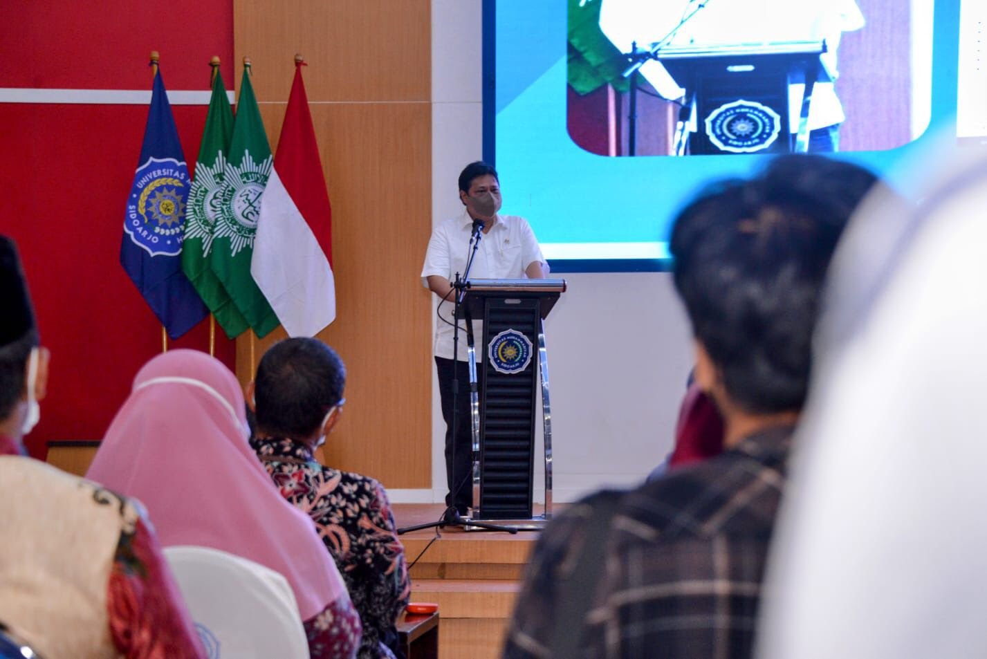 Menko Airlangga Mendorong Universitas Muhammadiyah Sidoarjo Cetak SDM Bertalenta Digital dan Wirausahawan Baru