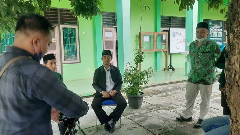 PELATIHAN. Prodi PIAUD STAINU Purworejo saat melaksanakan program pelatihan videografi. (Foto lukman)